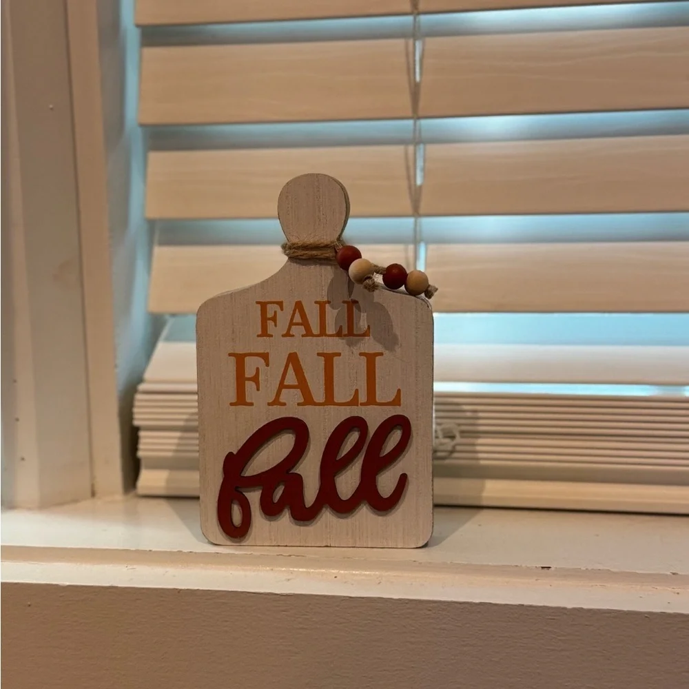 Rustic Fall Decor with Beaded Accent